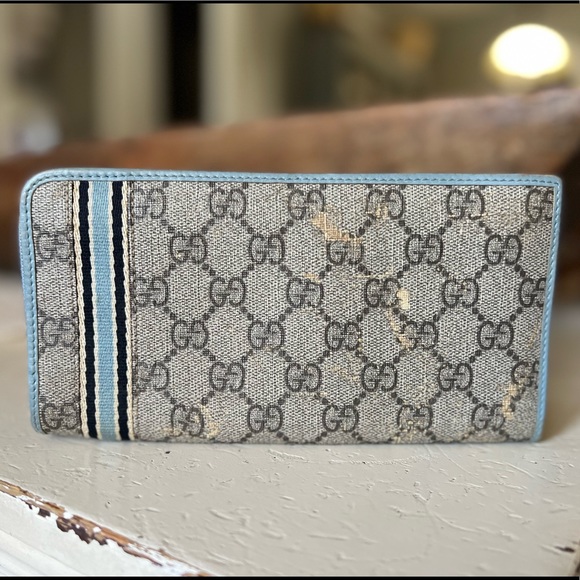 Gucci zip around canvas wallet NICE - Picture 3 of 14